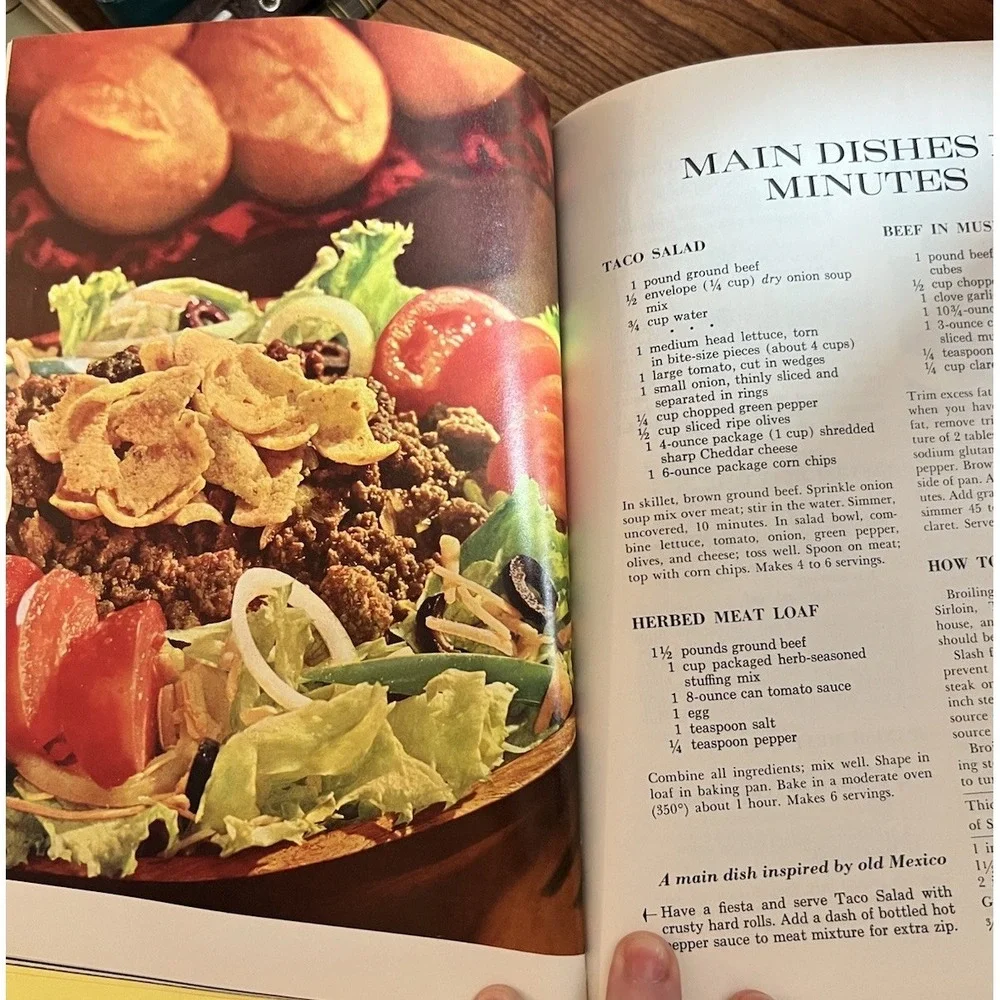 Vtg Better Homes and Gardens Jiffy Cooking 1972‎ 1st Edition 8th Printing EUC